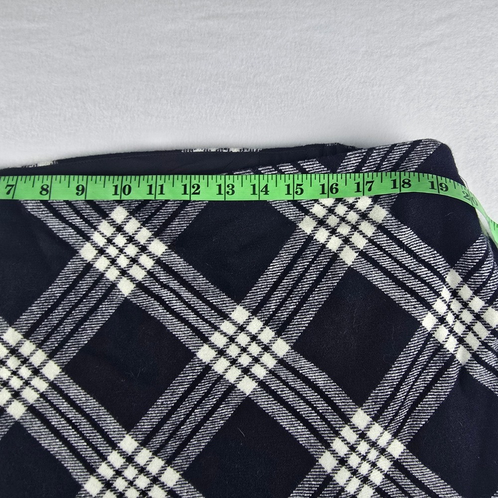 Talbots NWT Plaid Wool Blend Mini‎ Skirt Lined Career Classic Size 18W - Picture 7 of 9